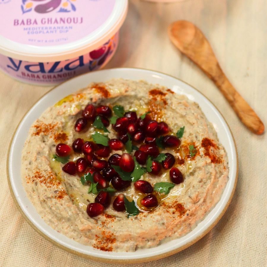 Mutabal Dip with Yaza Plain Labneh & Yaza Baba Ghanouj